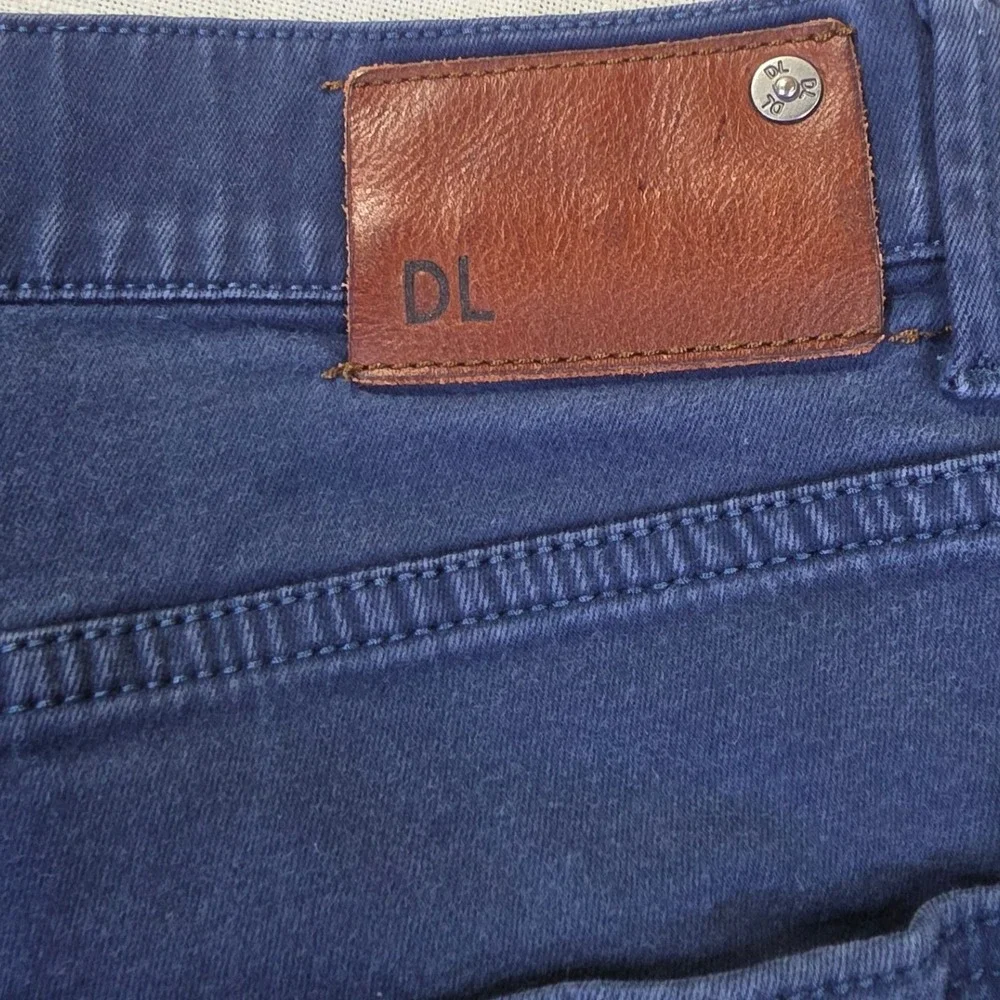 DL1961 Vince Slim Straight Navy Blue XTWILL 360 Comfort Pants Mens 36